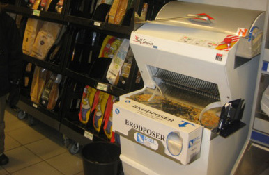 Brödskivare i norsk matbutik